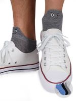 Skarpety stopki unisex haft z przodu buźki kolorowe 3PAK 31-34 YOCLUB