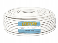 KABEL KONCENTRYCZNY ANTENOWY 100% MIEDZIANY 100M 6.8MM HD 4K WTYKI GRATIS