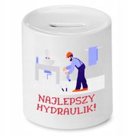 Skarbonka Dla Hydraulika Najlepszy Hydraulik Z Nadrukiem Ze Zdjęciem