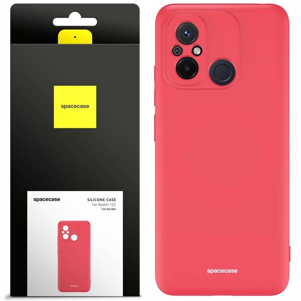 Spacecase Silicone Case Redmi Redmi 12C Red zdjęcie 1