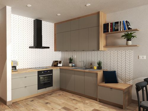 AUSTIN KU-D15 Szafka 15 cm dolna fronty MDF frezowane pionowo na Arena.pl