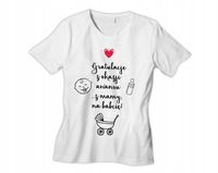 KOSZULKA tshirt ZOSTANIESZ BABCIĄ DZIADKIEM