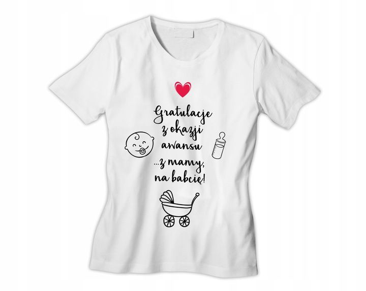 KOSZULKA tshirt ZOSTANIESZ BABCIĄ DZIADKIEM zdjęcie 1
