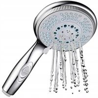 SŁUCHAWKA PRYSZNICOWA 5-FUNKCYJNA start-stop DUŻA