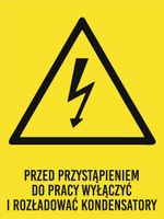 Tablica Przed przystąpieniem do pracy grawer piktogram 20x15 cm duży wybór