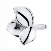 RODOWANY SREBRNY KOLCZYK NAUSZNICA NA MAŁŻOWINĘ EAR CUFF LISTEK LIŚĆ