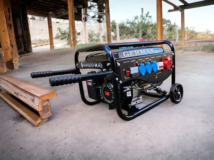 AGREGAT PRĄDOTWÓRCZY A8 5,2kW KOŁA MIEDŹ prądu AVR+ MIEDZIANY STOJAN GERMAN zdjęcie 6