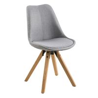 Krzesło Dima light grey tapicerowane