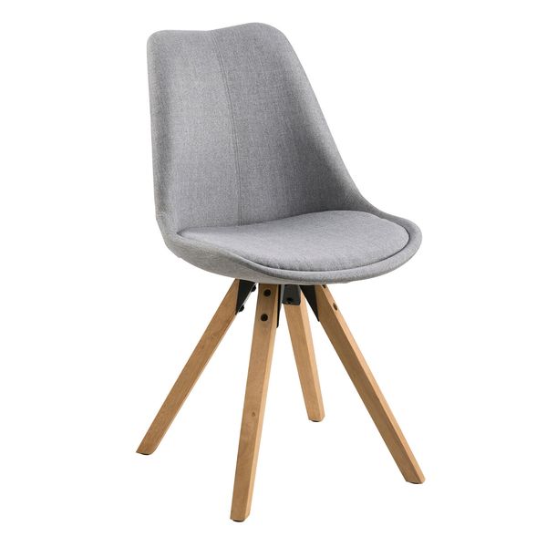 Krzesło Dima light grey tapicerowane zdjęcie 1