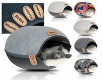 Legowisko Budka Domek dla Kota Cat House z imieniem rożne kolory