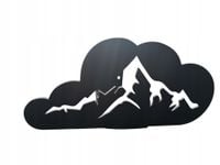 Uchwyt na wąż ogrodowy Góry czarny