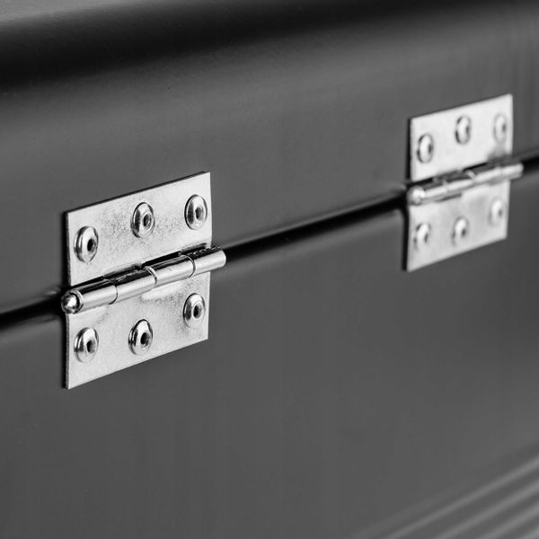 CHLEBAK POJEMNIK NA CHLEB PIECZYWO STALOWY CZARNY zdjęcie 4