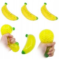 6x GNIOTEK ŻELOWY BANAN ANTYSTRESOWY ROZCIĄGANY SENSORYCZNY OWOC PRANK