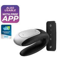 Czarny stymulator dla par Satisfyer