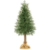 Choinka sztuczna na pniu 180 cm świerk PE świąteczna dekoracja