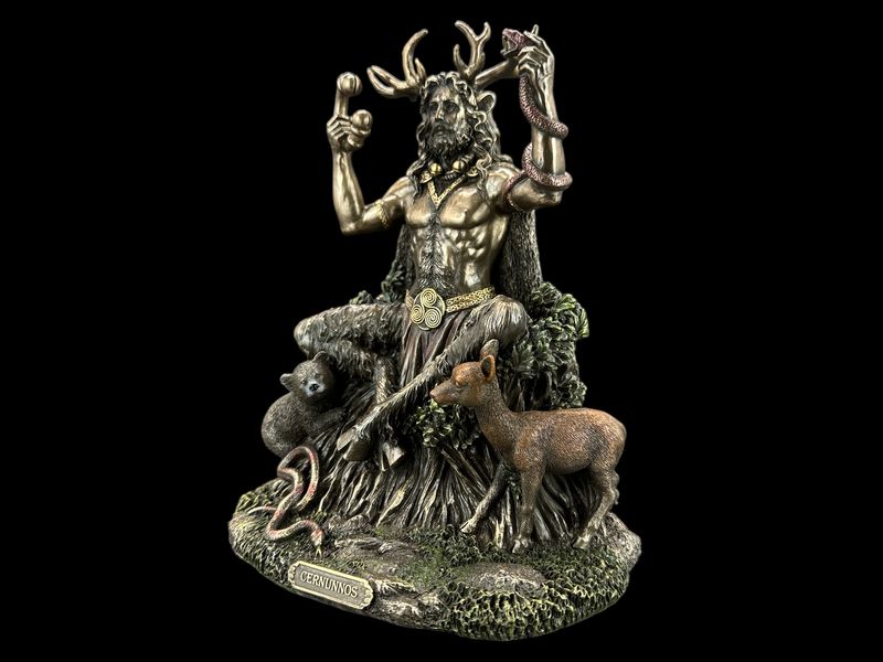 SIEDZĄCY NORDYCKI BÓG CERNUNNOS VERONESE (WU77059A4) zdjęcie 2