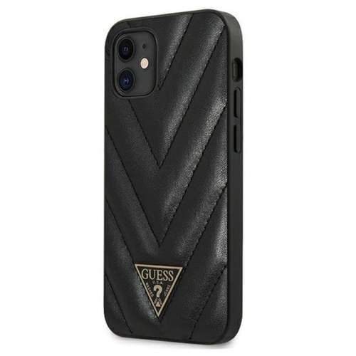 Guess V Quilted Etui do iPhone 12 mini (czarny) na Arena.pl