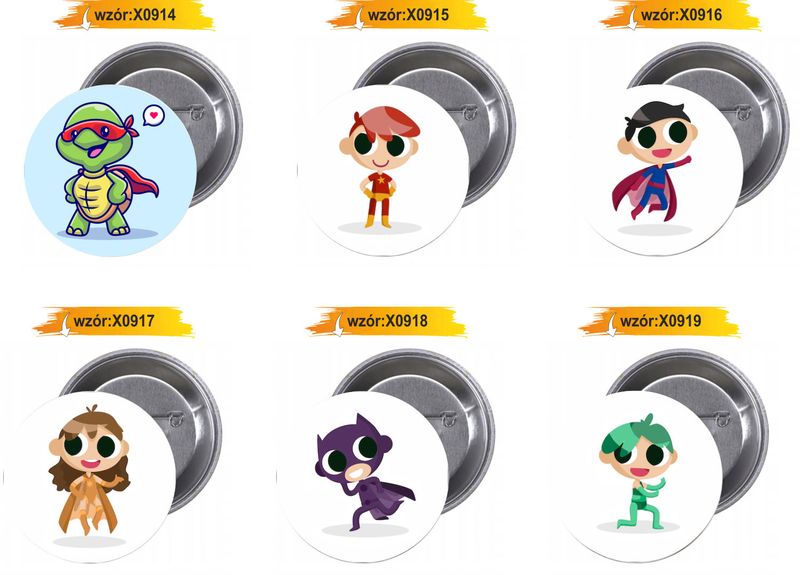 Przypinki buttony SUPER BOHATER badziki HIT zdjęcie 7