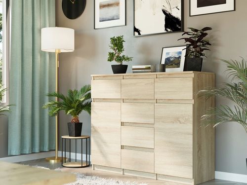 KOMODA 98CM SZAFKA 6 SZUFLAD SONOMA S62D na Arena.pl