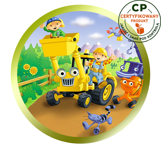 Opłatek na tort Bob Budowniczy zdjęcie 1