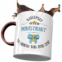 Kubek Bordowy Dla Ministranta Najlepszy Prezent Z Nadrukiem Ze Zdjęciem
