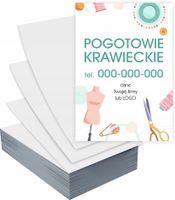 Ulotki A5 reklamowe firmowe POGOTOWIE KRAWIECKIE PROJEKT GRATIS 1000 szt