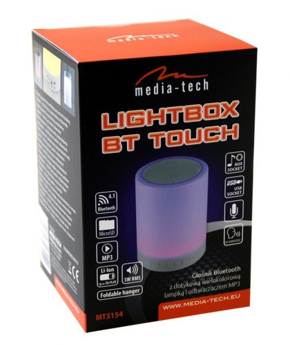 Głośnik Bluetooth z lampką LED Media-Tech LIGHTBOX TOUCH MT3154S na Arena.pl