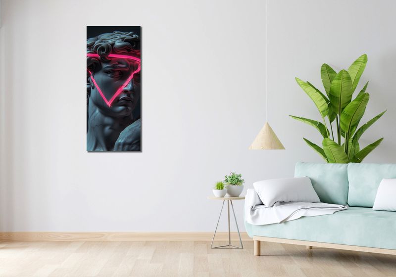 Obraz 40x100cm Neonowy Renesans zdjęcie 2