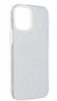 etui nakładka glitter 3w1 do iphone 12 mini 5,4 srebrne brokatowe