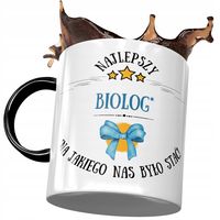 Kubek Czarny Dla Biologa Najlepszy Biolog Kubek Z Nadrukiem Ze Zdjęciem