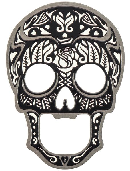 OTWIERACZ DO BUTELEK PIWA KAPSLI CZASZKA METALOWY zdjęcie 2