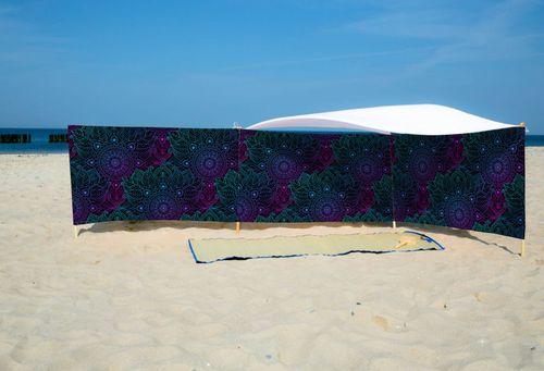 PARAWAN PLAŻOWY Mandala z indywidualnym napisem 3 PANELE 51.3 na Arena.pl