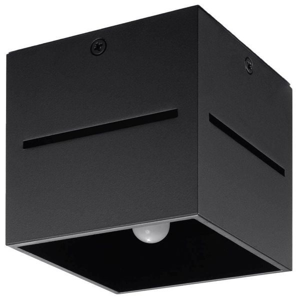 LAMPA sufitowa SL.0207 metalowa OPRAWA kostka cube czarna zdjęcie 1