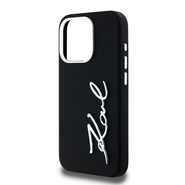 etui karl lagerfeld silicone metal       script logo do iphone 15 pro zdjęcie 6