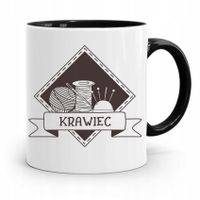 Kubek Czarny Dla Krawcowej Krawiec Prezent Z Nadrukiem Ze Zdjęciem