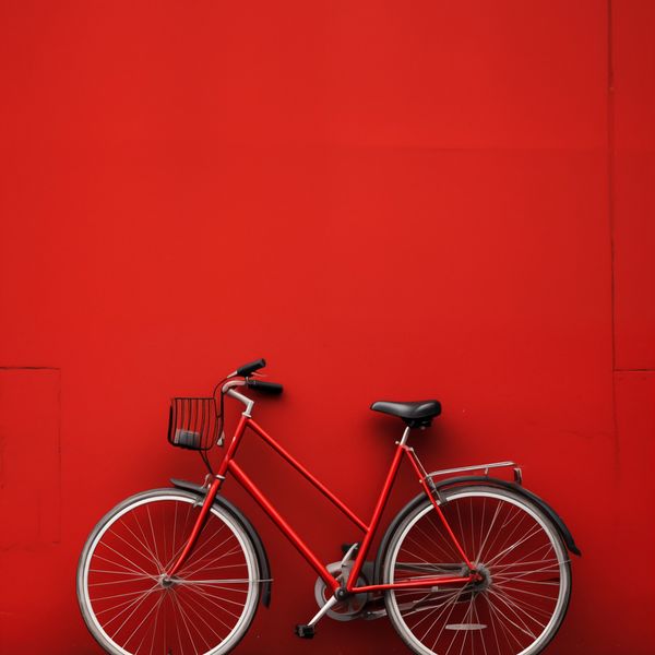 Plakat 70x70cm Czerwony Rower zdjęcie 1