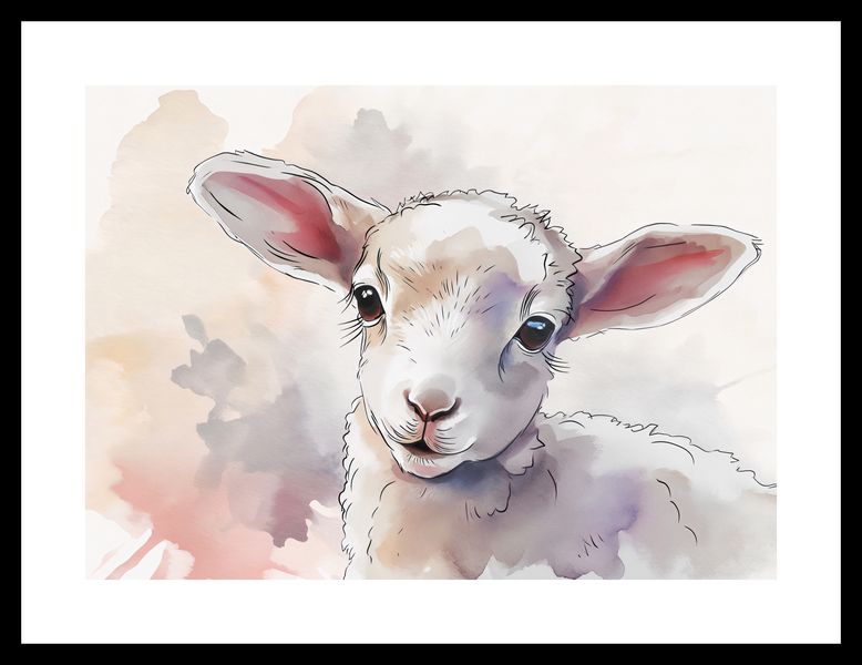 Plakat 35x25cm Mała Owieczka zdjęcie 3