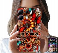 ETUI DO XIAOMI NOTE 13 4G - SHE IS RARE, SŁONECZNIKI, KWIATY, MOTYLE