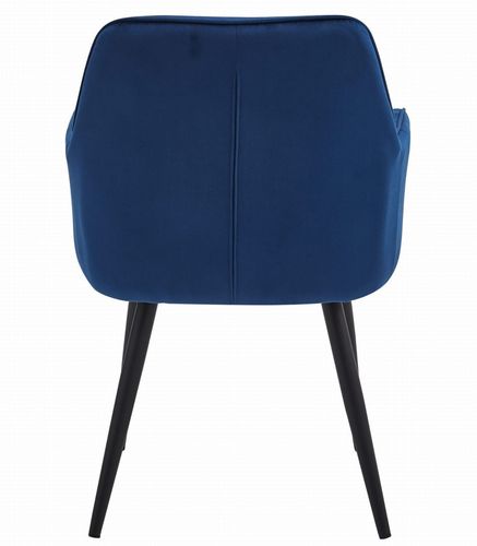 Krzesło JORK - granat aksamit / nogi czarne x 2 na Arena.pl