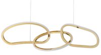 Wisząca lampa Celaya LE42759 Luces Exclusivas pierścienie LED 40W 3000K złote