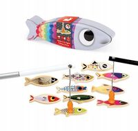 Gra zręcznościowa łowienie rybek - zestaw magnetyczny Sardynka 2+, Janod