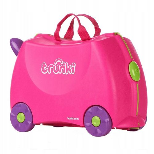 Walizka na Kółkach Dla Dzieci Jeździk Dziecięcy 2w1 Zabawka dla Dziecka Róż na Arena.pl