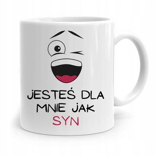 Kubek Prezent Dla Syna Jesteś Dla Mnie Jak Syn Z Nadrukiem Ze Zdjęciem na Arena.pl