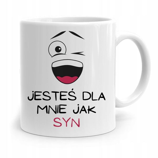 Kubek Prezent Dla Syna Jesteś Dla Mnie Jak Syn Z Nadrukiem Ze Zdjęciem zdjęcie 1