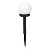 lampa solarna 6500k led kula biała plastik czarny - pl-304711