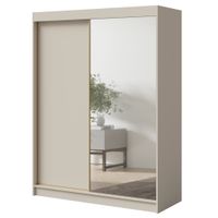 Szafa przesuwna z lustrem Fiore 2D1L 150 Kaszmir/Złoty