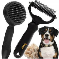 TRYMER SZCZOTKA DLA PSA KOTA 2W1 ZGRZEBłO KOŁTUNÓW ZESTAW USUWA MARTWY WŁOS