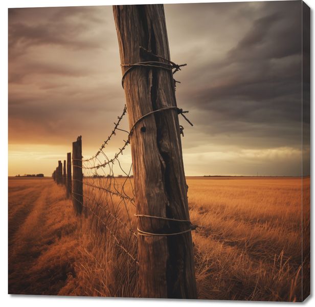 Obraz 100x100cm Zachód na Pograniczu zdjęcie 1