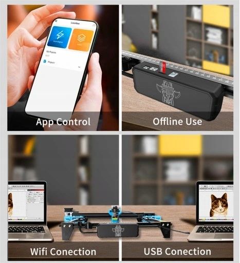 Nowa grawerka laserowa Twotrees TTS-55 Pro 5.5W 30000mm/min ploter tnący zdjęcie 3