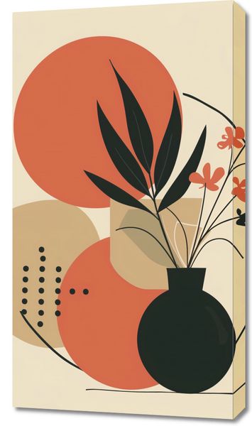 Obraz 50x90cm Wazon z Kwiatami zdjęcie 1